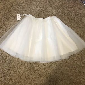 White Tulle Tutu Skirt